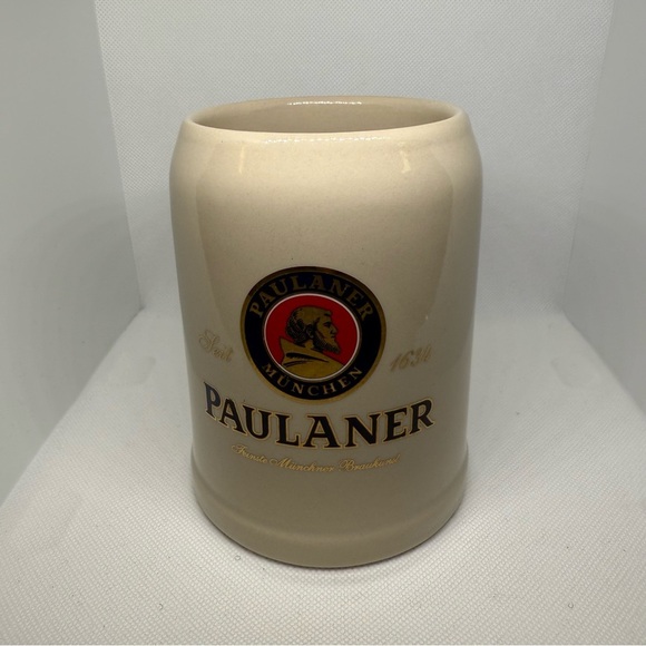 Franz Stober Other - Paulaner Munchen Mug Vintage Beer Stein Heavy Stoneware .5L Franz Stober